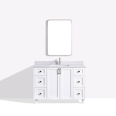 Dunblaine 48 Single Vanity - White