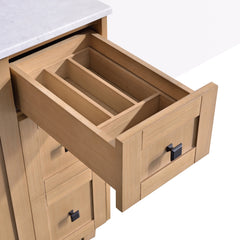 Dunblaine 48 Single Vanity - White Oak