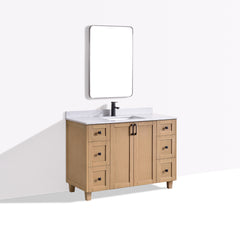 Dunblaine 48 Single Vanity - White Oak