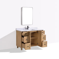 Dunblaine 48 Single Vanity - White Oak