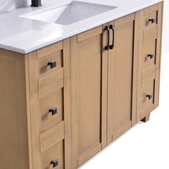 Dunblaine 48 Single Vanity - White Oak