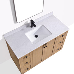 Dunblaine 48 Single Vanity - White Oak