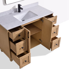 Dunblaine 48 Single Vanity - White Oak