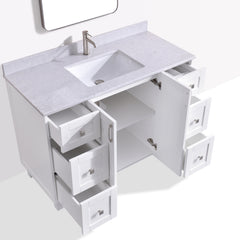 Dunblaine 48 Single Vanity - White