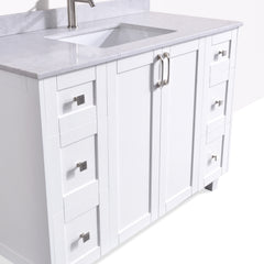 Dunblaine 48 Single Vanity - White