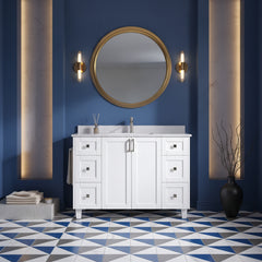 Dunblaine 48 Single Vanity - White