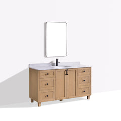 Dunblaine 60 Single Vanity - White Oak