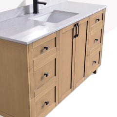 Dunblaine 60 Single Vanity - White Oak