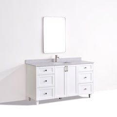 Dunblaine 60 Single Vanity - White
