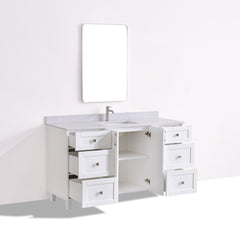 Dunblaine 60 Single Vanity - White