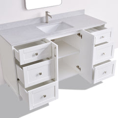 Dunblaine 60 Single Vanity - White