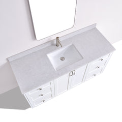 Dunblaine 60 Single Vanity - White