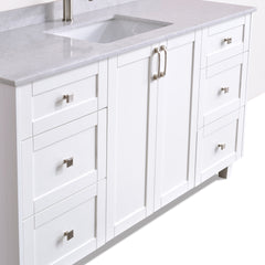 Dunblaine 60 Single Vanity - White