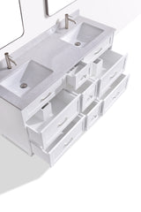 Dunblaine 63 Double Vanity - White