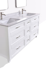 Dunblaine 63 Double Vanity - White