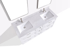 Dunblaine 63 Double Vanity - White