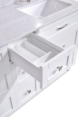 Dunblaine 63 Double Vanity - White