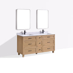 Dunblaine 63 Double Vanity - White Oak