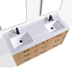 Dunblaine 63 Double Vanity - White Oak