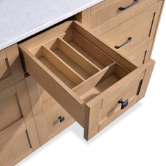 Dunblaine 63 Double Vanity - White Oak