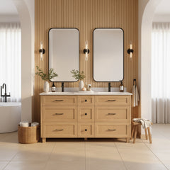 Dunblaine 63 Double Vanity - White Oak