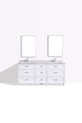 Dunblaine 72 Double Vanity - White