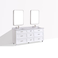 Dunblaine 72 Double Vanity - White