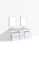 Dunblaine 72 Double Vanity - White
