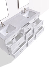 Dunblaine 72 Double Vanity - White
