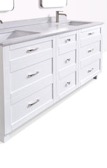 Dunblaine 72 Double Vanity - White