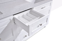 Dunblaine 72 Double Vanity - White