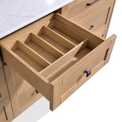 Dunblaine 72 Double Vanity - White Oak