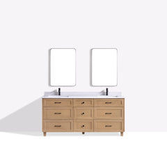 Dunblaine 72 Double Vanity - White Oak