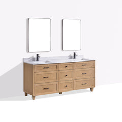 Dunblaine 72 Double Vanity - White Oak