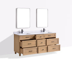 Dunblaine 72 Double Vanity - White Oak