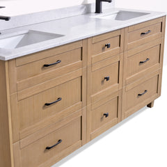 Dunblaine 72 Double Vanity - White Oak