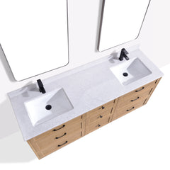 Dunblaine 72 Double Vanity - White Oak