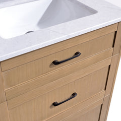 Dunblaine 72 Double Vanity - White Oak