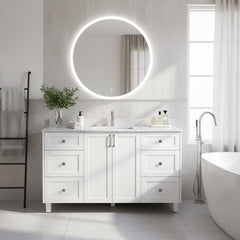 Dunblaine 60 Single Vanity - White