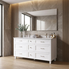 Dunblaine 63 Double Vanity - White