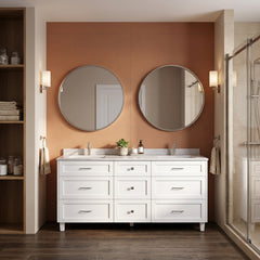 Dunblaine 72 Double Vanity - White