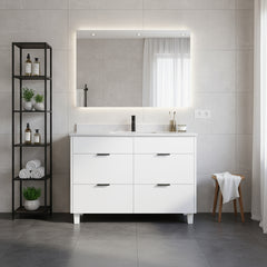Ivy 48 Single Vanity - White