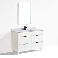 Ivy 48 Single Vanity - White