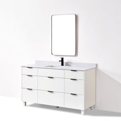 Ivy 60 Single Vanity - White
