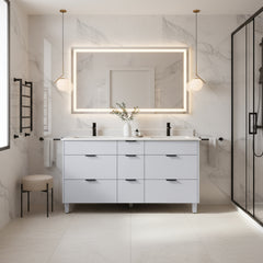 Ivy 63 Double Vanity - Grey