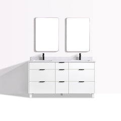Ivy 63 Double Vanity - White