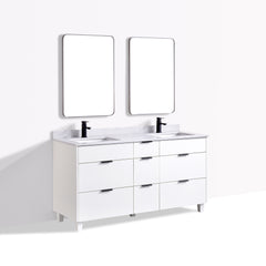 Ivy 63 Double Vanity - White