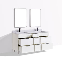 Ivy 63 Double Vanity - White