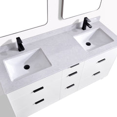 Ivy 63 Double Vanity - White
