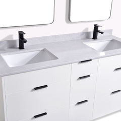 Ivy 63 Double Vanity - White